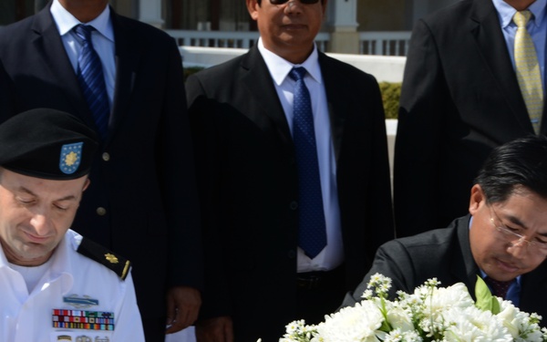 Repatriation ceremony in Laos