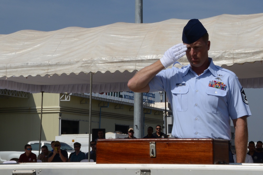 Repatriation ceremony in Laos