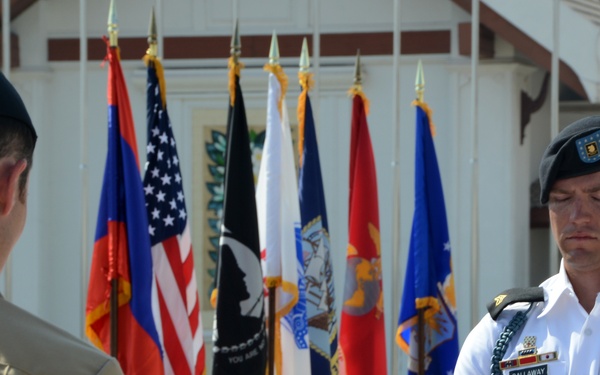 Repatriation ceremony in Laos