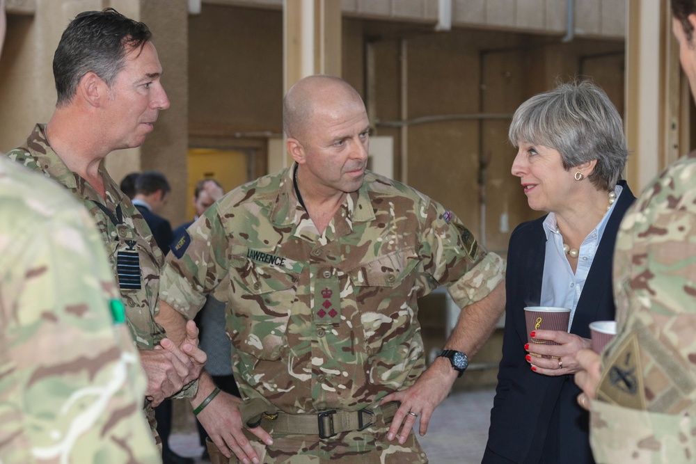 Prime Minister Theresa May Visits Soldiers in Iraq