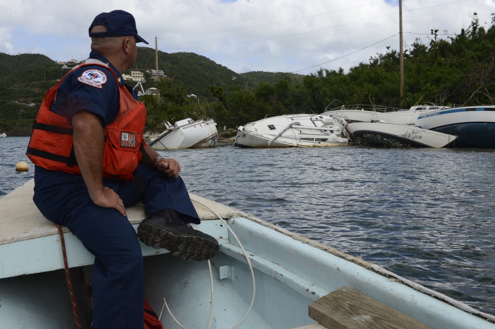 St. John Shoreline Vessel Assessment in Coral Bay