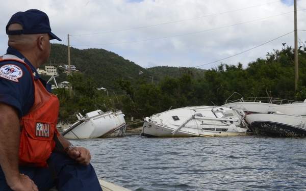 St. John Shoreline Vessel Assessment in Coral Bay