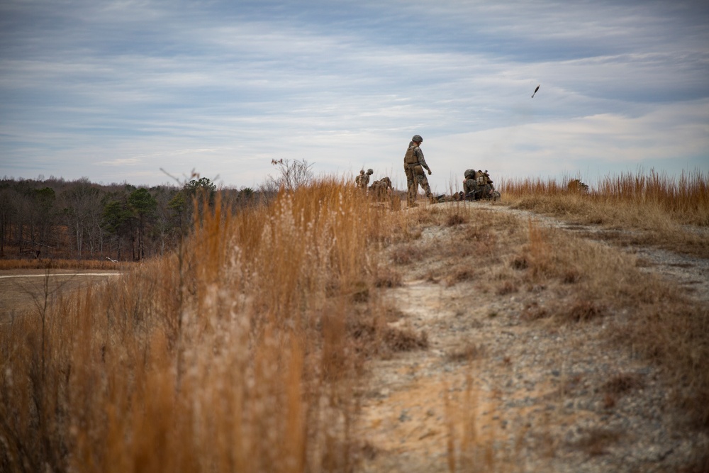 U.S. Marines fire M224 60mm Lightweight Mortars