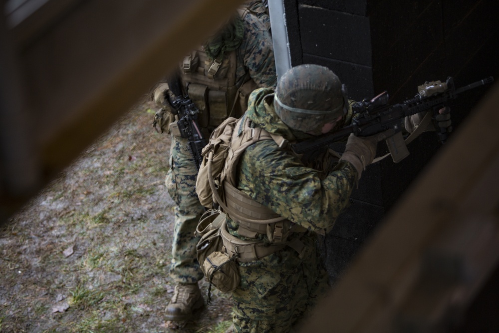 2nd Battalion, 8th Marine Regiment house clearing exercise