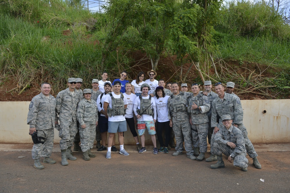 Group Photo of 156th AW and Foundation for Puerto Rico