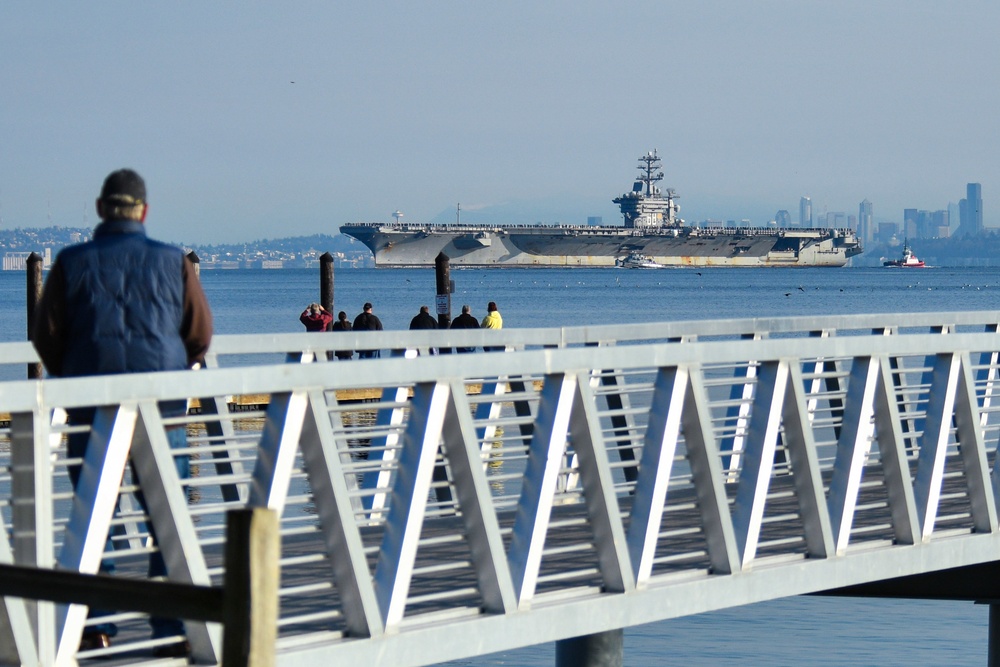 USS Nimitz Return to Naval Base Kitsap