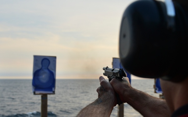 Nimitz Conducts Small-Arms Qualification