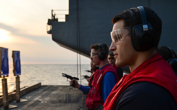 Nimitz Conducts Small-Arms Qualification
