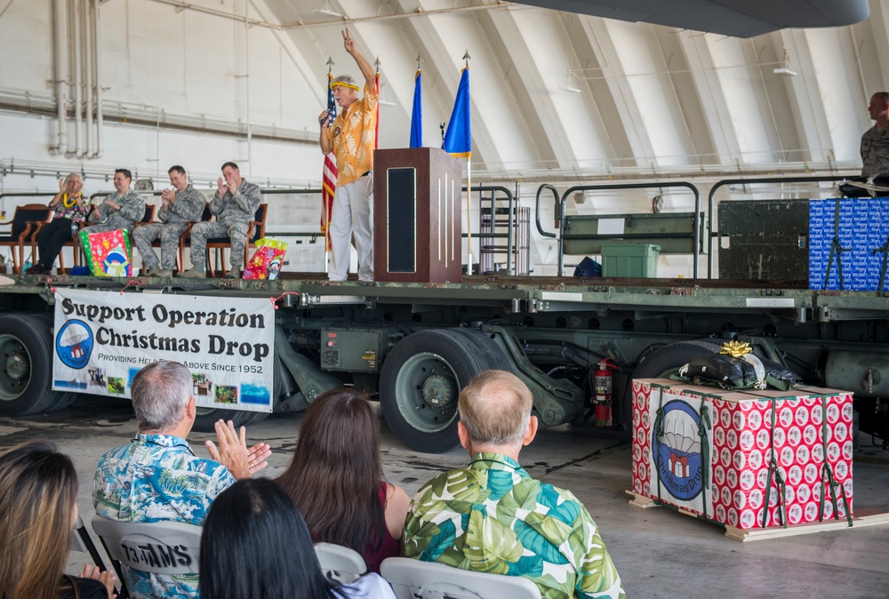 Operation Christmas Drop 2017 push ceremony