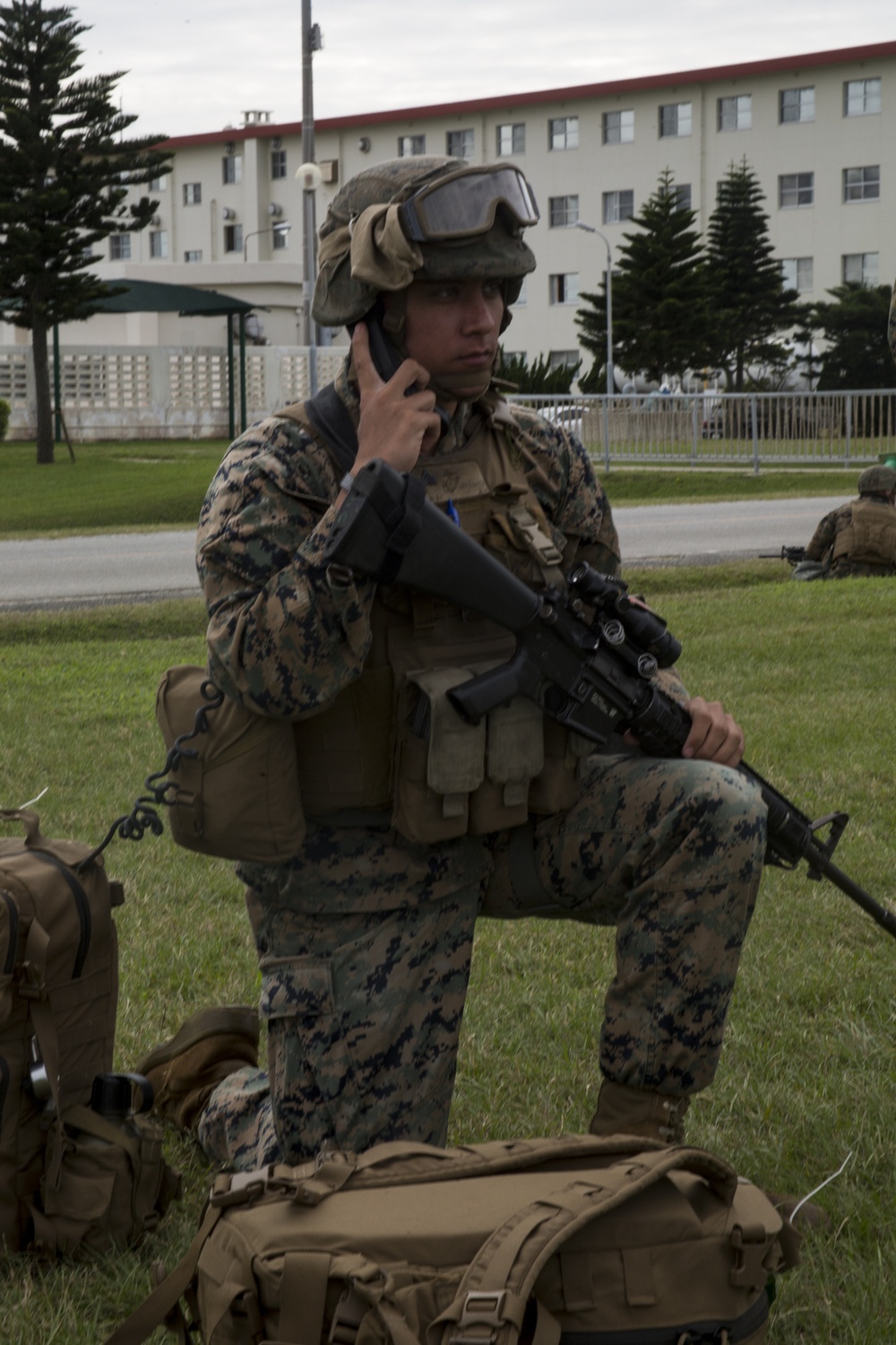 CLB-31 Marines participate in a simulated mass casualty exercise