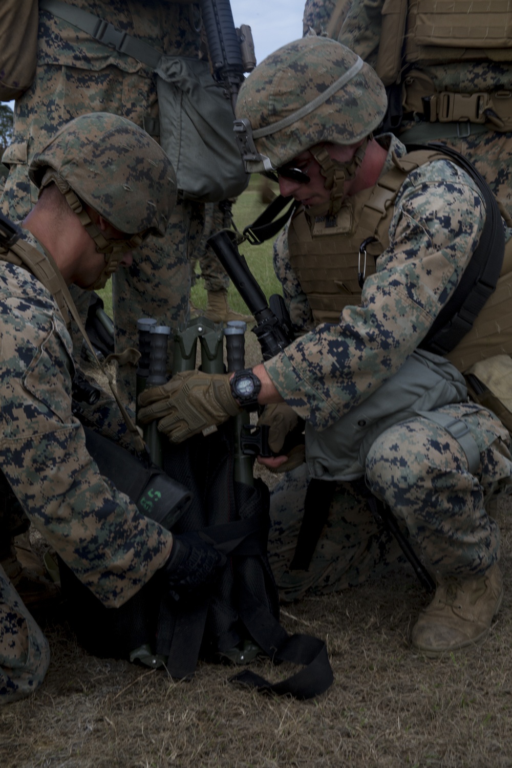 CLB-31 Marines participate in a simulated mass casualty exercise