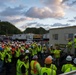Dawn safety brief for the emergency temporary power team