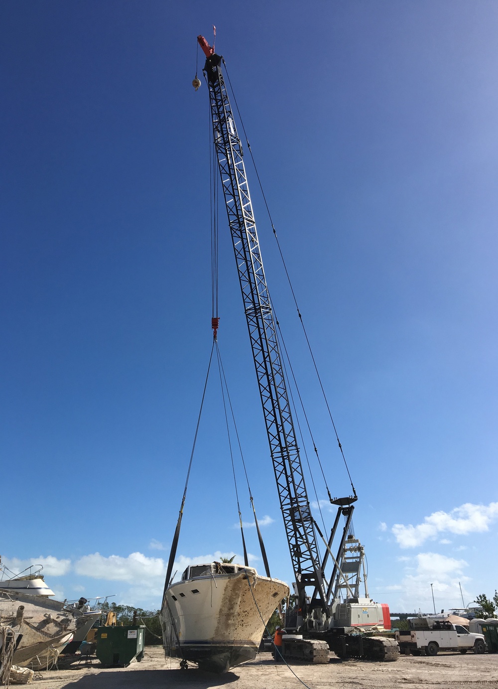 ESF-10 Florida vessel removal operations on Marathon Key