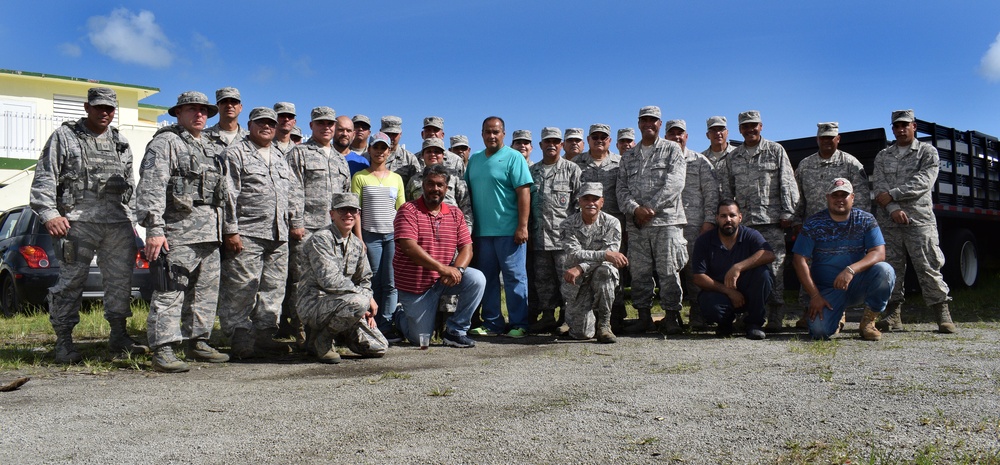 Airman of the 156th AW aid town first stricken by Maria