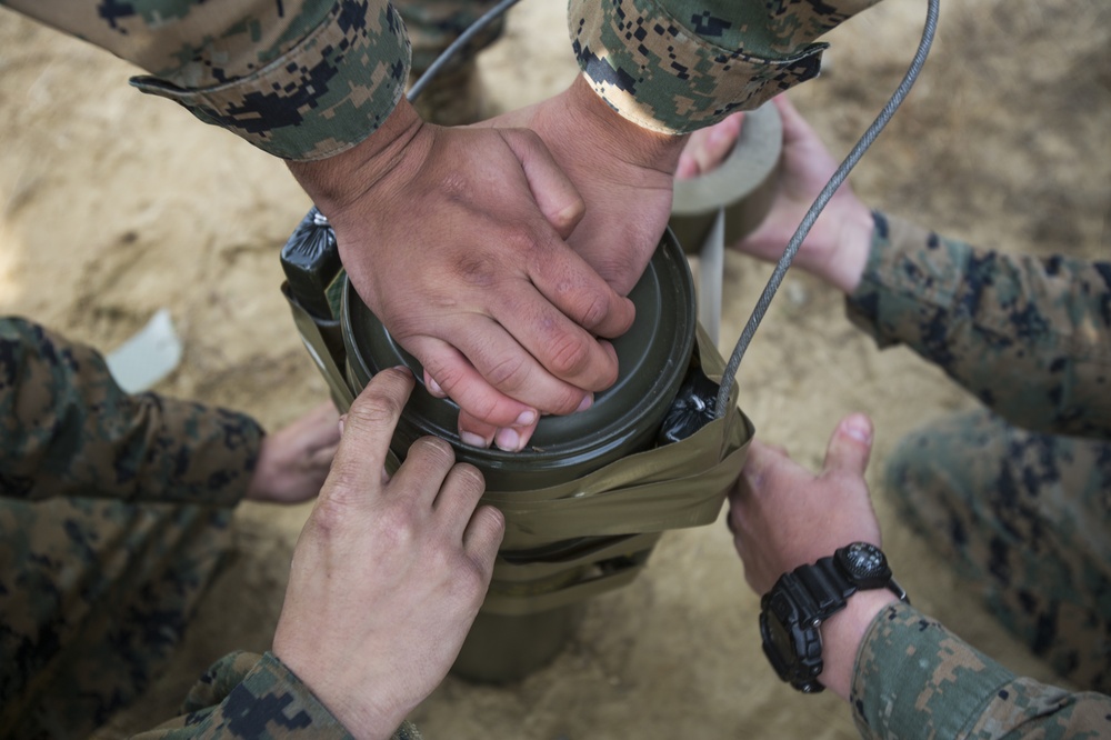 Demolition in the field with 8th Marines