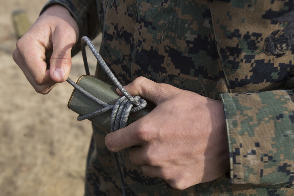 Demolition in the field with 8th Marines