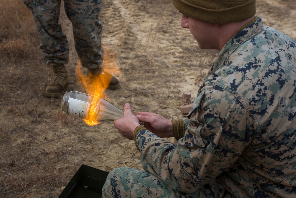 Demolition in the field with 8th Marines