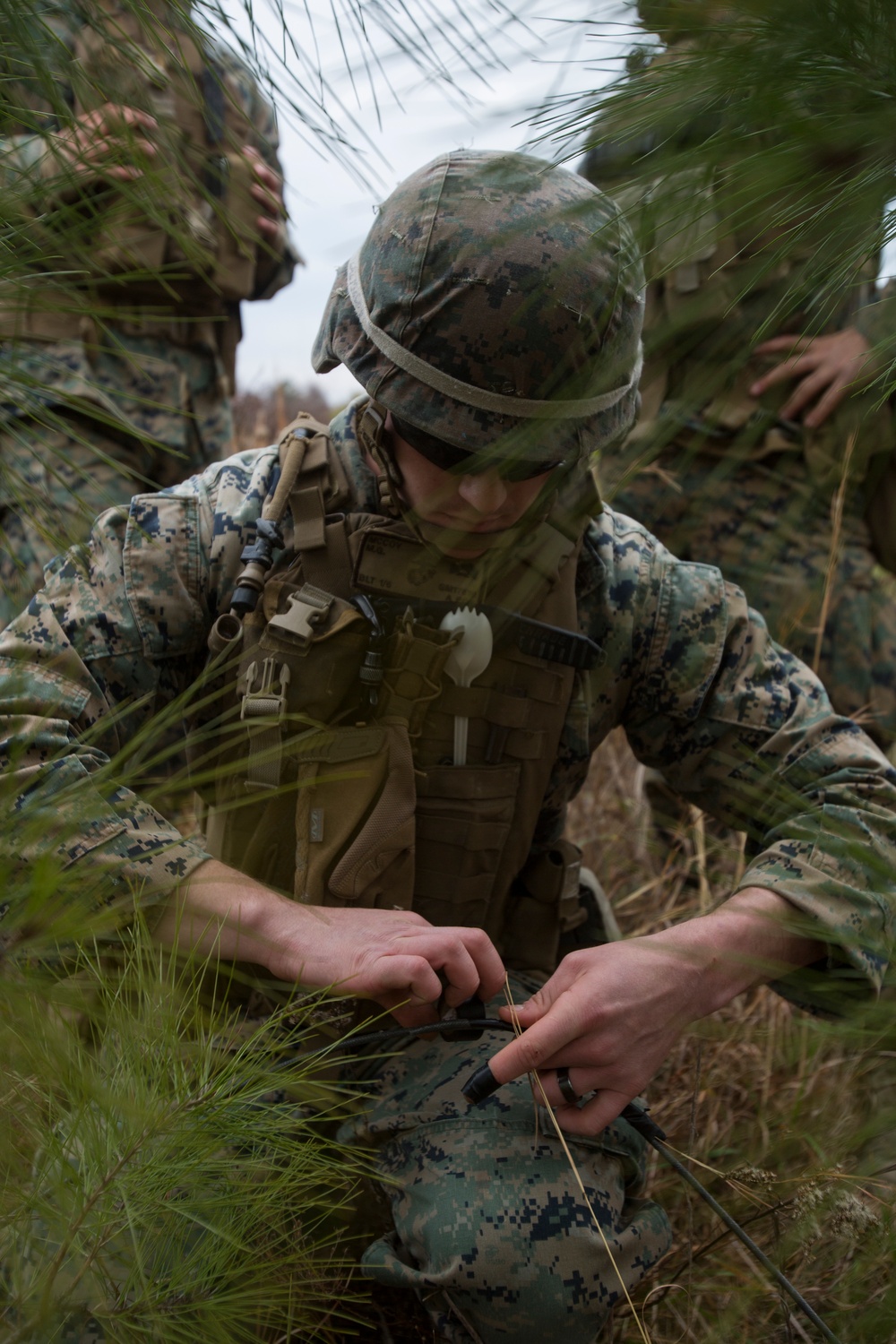 Demolition in the field with 8th Marines