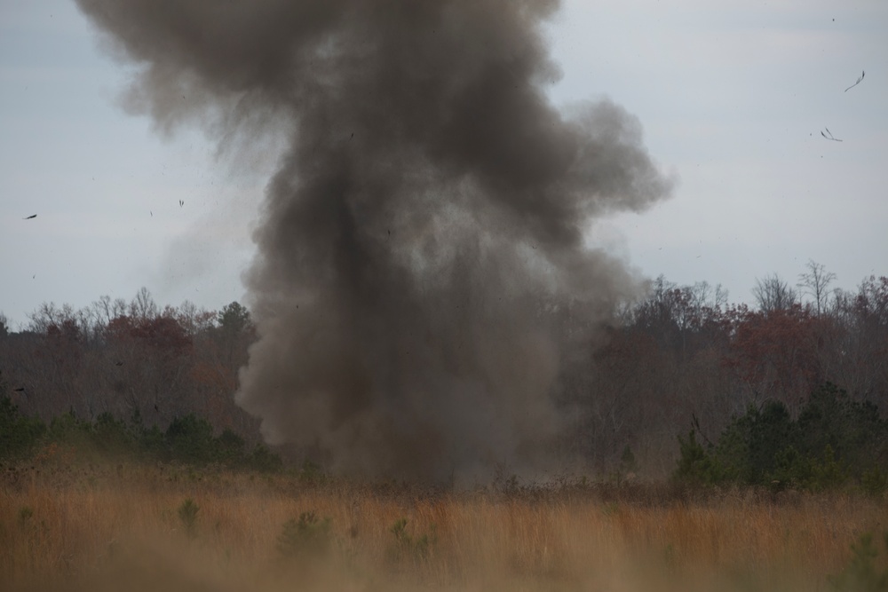 Demolition in the field with 8th Marines