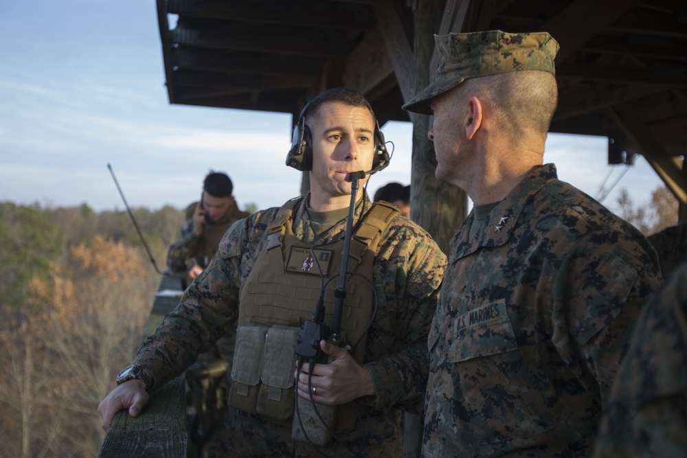 2nd MarDiv Commanding General visits 8th Marines