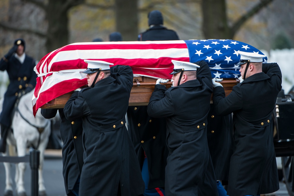 Full Honors Repatriation for U.S. Marine Corps Pvt. Archie Newell in Section 60