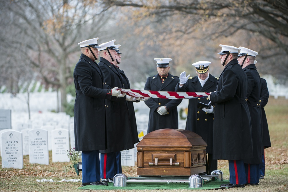Full Honors Repatriation for U.S. Marine Corps Pvt. Archie Newell in Section 60