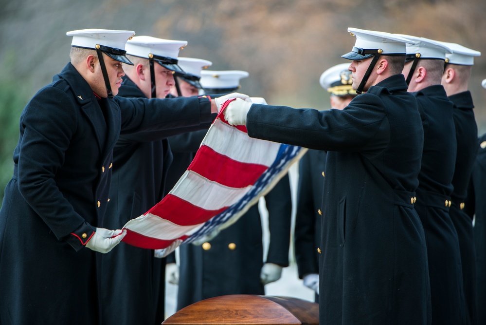 Full Honors Repatriation for U.S. Marine Corps Pvt. Archie Newell in Section 60