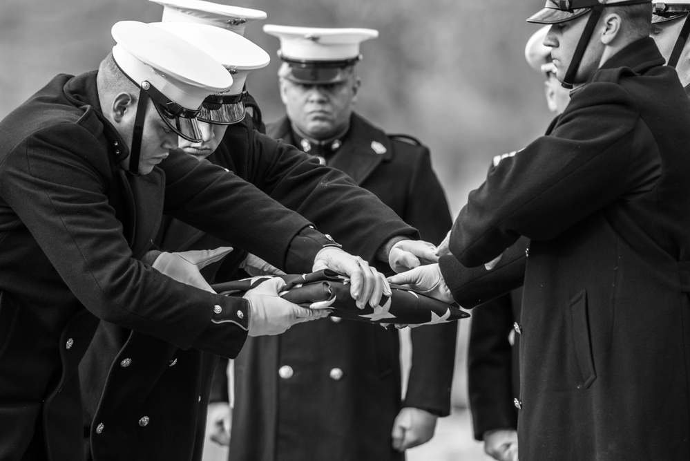 Full Honors Repatriation for U.S. Marine Corps Pvt. Archie Newell in Section 60