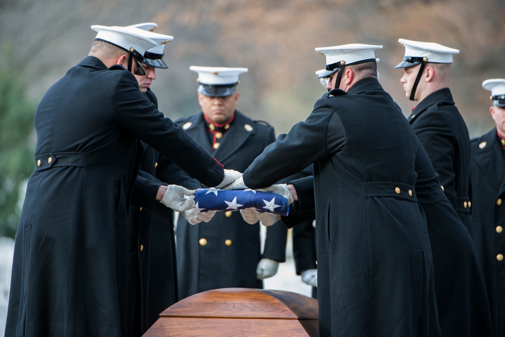 Full Honors Repatriation for U.S. Marine Corps Pvt. Archie Newell in Section 60