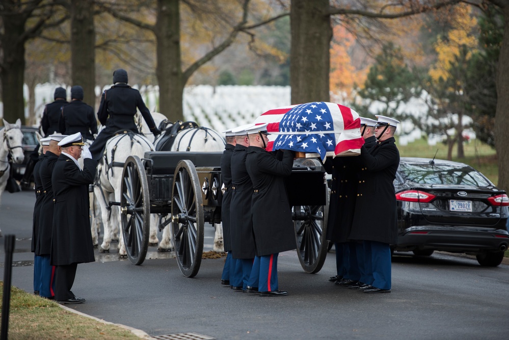 Full Honors Repatriation for U.S. Marine Corps Pvt. Archie Newell in Section 60