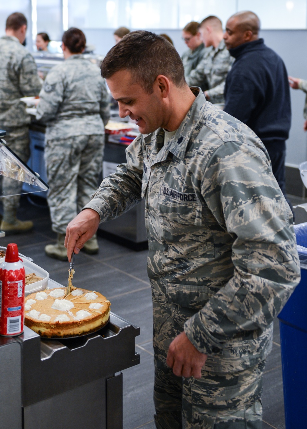 Members of the 155 Air Refueling Celebrate the Holidays