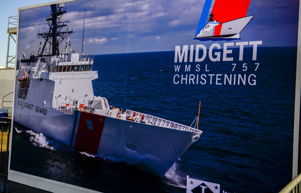 Coast Guard Cutter Midgett Christening Ceremony