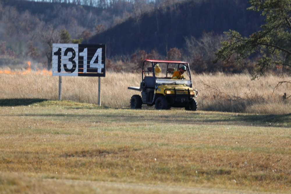 Late-fall prescribed burns help cut wildfire risk, improve habitat at Fort McCoy