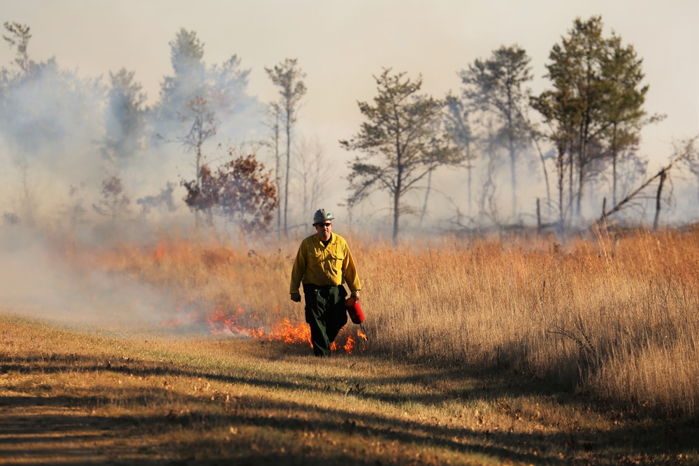 Late-fall prescribed burns help cut wildfire risk, improve habitat at Fort McCoy