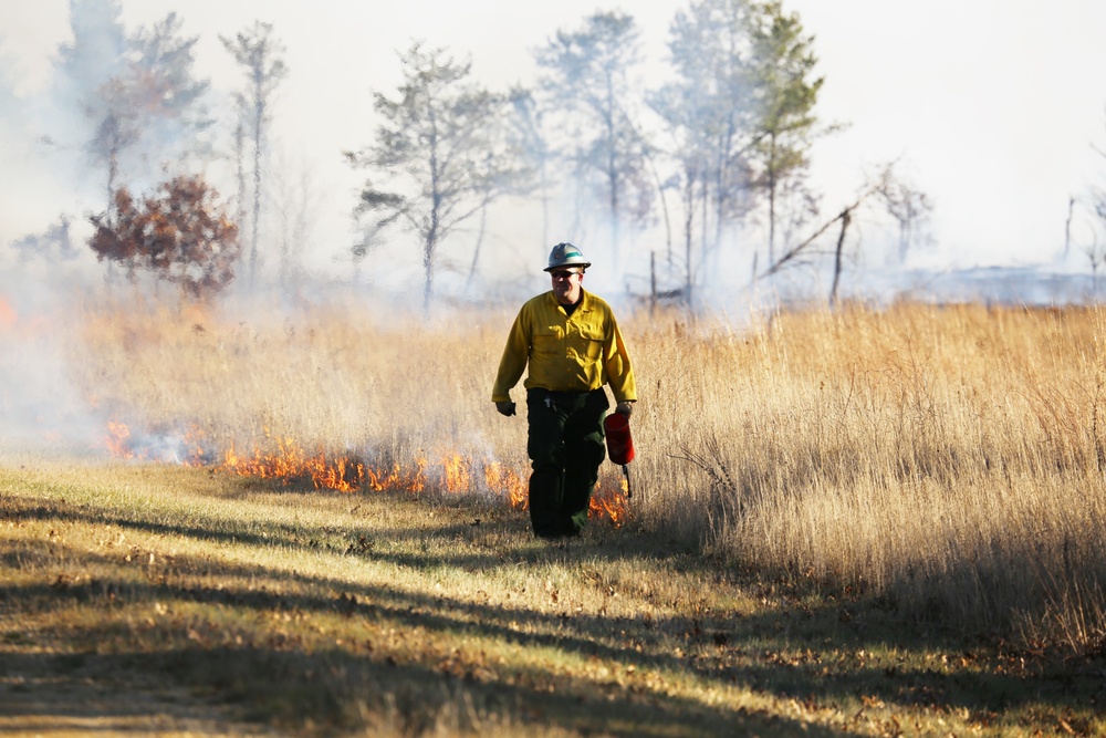 Late-fall prescribed burns help cut wildfire risk, improve habitat at Fort McCoy