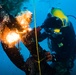 UCT-2, MDSU-1, USS Emory S. Land, and USS Frank Cable Divers Conduct Underwater Cutting Operations on Big Blue Mooring System in Apra Harbor