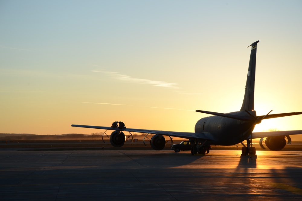 KC-135 sunset