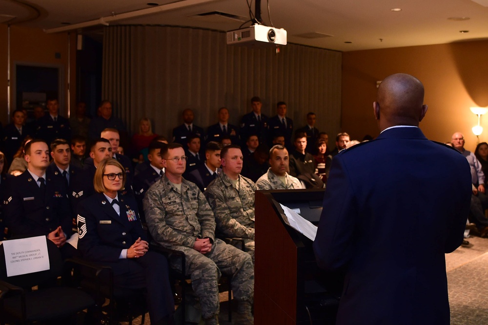 Annual tree lighting ceremony honors fallen Airmen