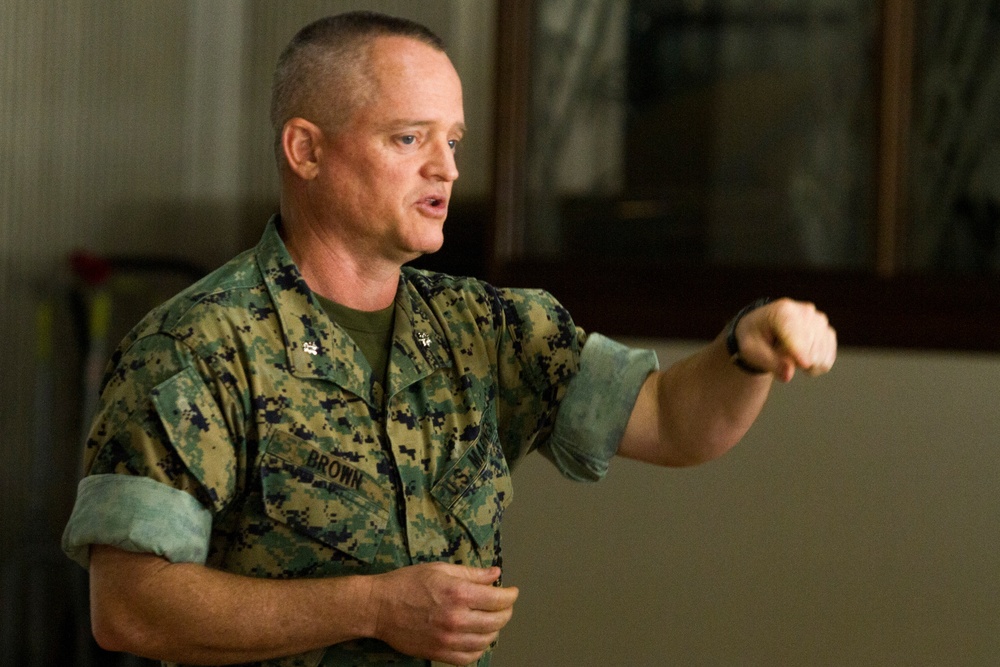 HQMC Marines hold brief of records, performance, promotions