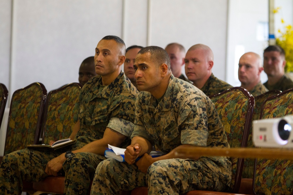 HQMC Marines hold brief of records, performance, promotions