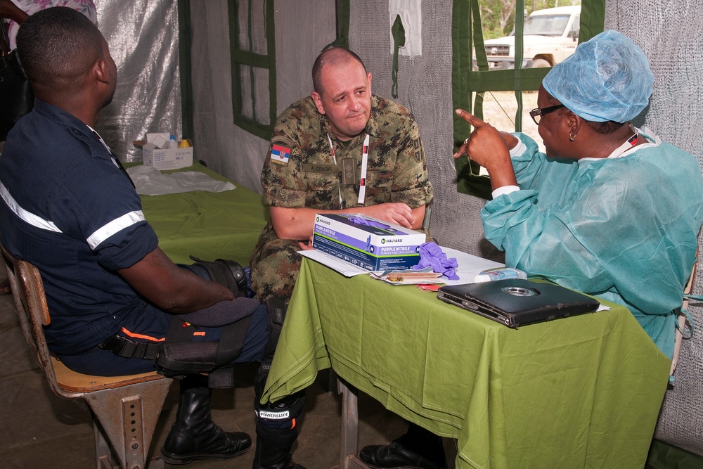 PAMBALA 2017: Ohio works with State Partner Serbia, Angola during historic trilateral medical exercise