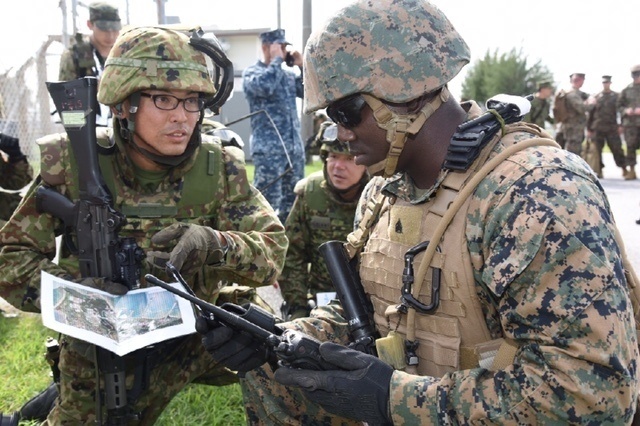 U.S. military facilities host 15th Brigade JGSDF during Guard and Protect 17