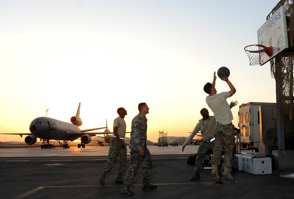 Basketball while deployed