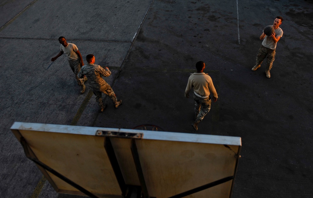 Basketball while deployed