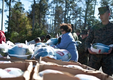 Christmas Dinner Donation to Camp Johnson