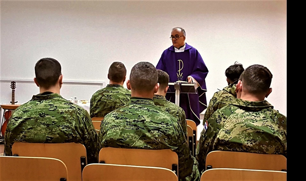 Battle Group Poland Croatian Religious Services Event