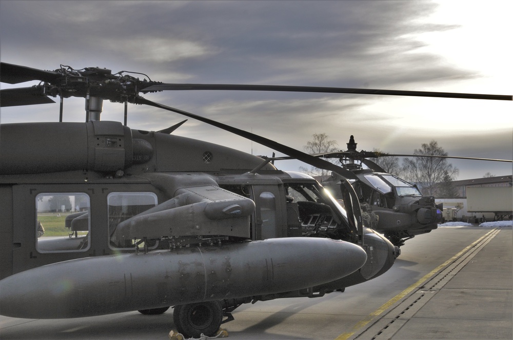 1st Air Cavalry Brigade Helicopter Static Display