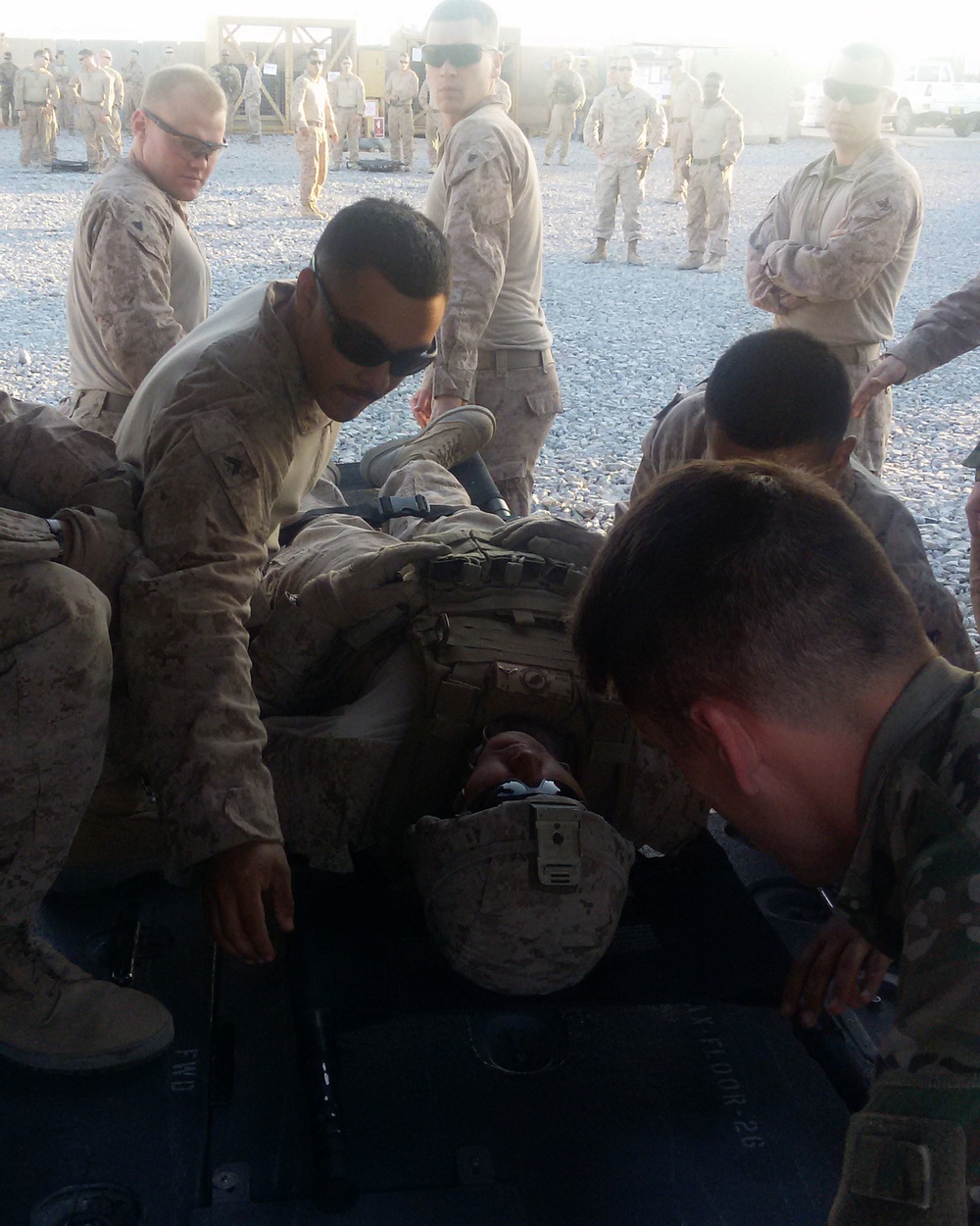 Task Force Marauder conducts hot, cold load training with Marines