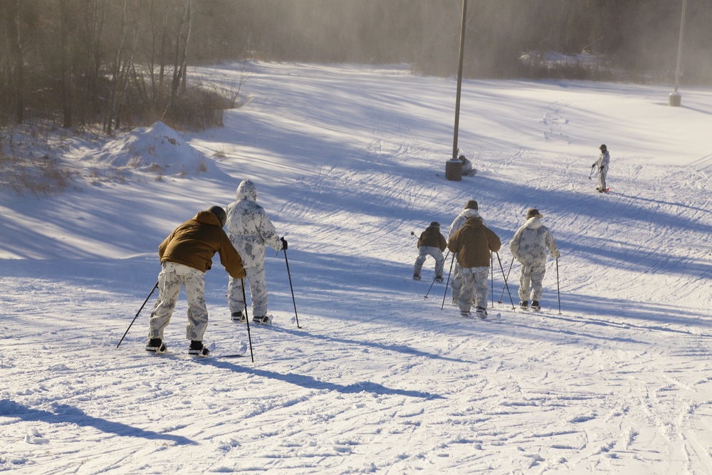 Cold-Weather Operations Course students practice skiing at Fort McCoy