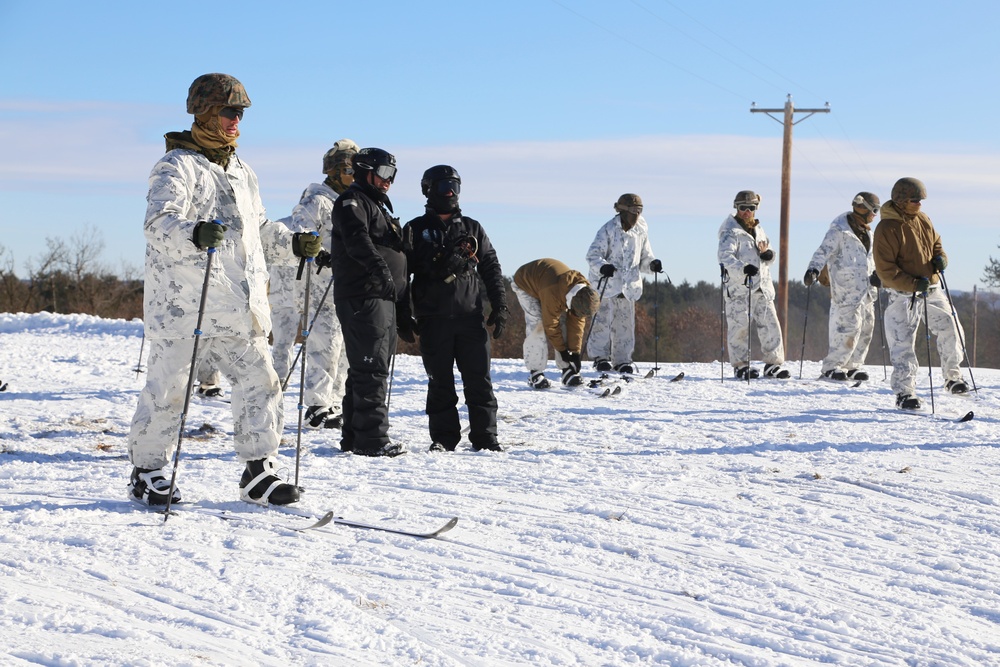 Cold-Weather Operations Course students practice skiing at Fort McCoy